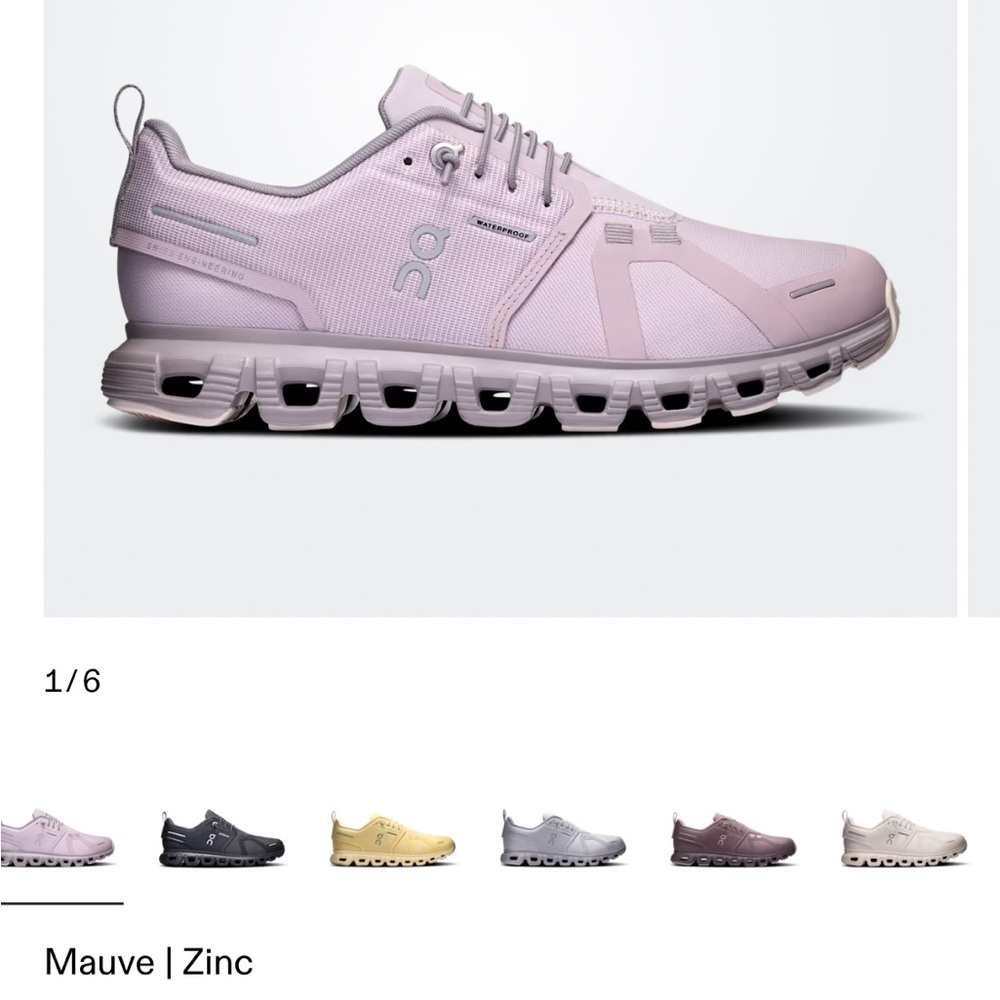On Running Cloud Waterproof Women's Sneakers - Light Mauve - Picture 3 of 9